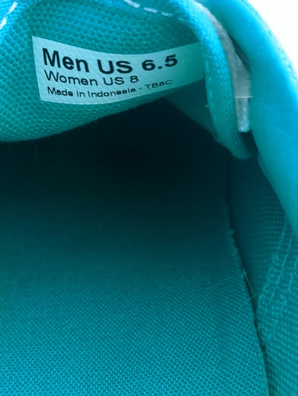 ‼️NIB vans era vn-okv01kf Turquoise blue and black Unisex M 6.5 W 8 NEW Classic - Picture 7 of 8